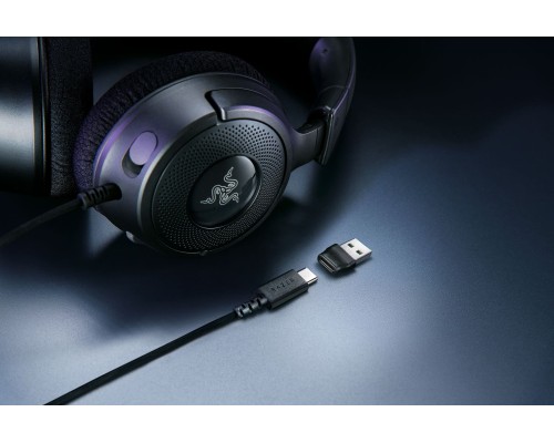 Игровая гарнитура Razer Kraken V4 X, 7.1, USB-A, 1.8м, RGB, чёрная