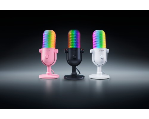 Микрофон геймерский Razer Seiren V3 Chroma, Uni, RGB, USB-A, 2м, белый