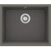 Мойка кухонная Deante Corda, гранит, квадрат, без крыла, 550х460х204мм, чаша - 1, встраиваемая, антрацит
