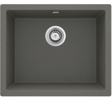 Мойка кухонная Deante Corda Flush, гранит, прямоуг., без крыла, 550х460х204мм, чаша - 1, врезная, антрацит