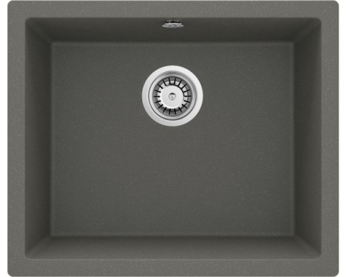 Мойка кухонная Deante Corda Flush, гранит, прямоуг., без крыла, 550х460х204мм, чаша - 1, врезная, антрацит