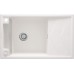 Мойка кухонная Deante Magnetic, гранит, прямоуг., с крылом, 820х500х219мм, чаша - 1, накладная, алебастр