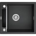 Мойка кухонная Deante Magnetic, гранит, квадрат, без крыла, 560х500х219мм, чаша - 1, накладная, металлический графит