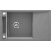 Мойка кухонная Deante Magnetic, гранит, прямоуг., с крылом, 820х500х219мм, чаша - 1, накладная, серый