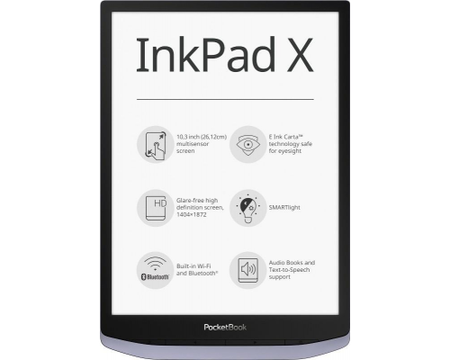 Электронная книга PocketBook 1040 X, Metallic grey