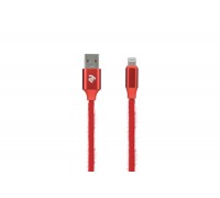 Кабель 2E FUR USB 2.0 TO LIGHTNING CABLE, 1М, RED