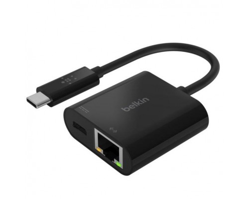 Адаптер Belkin Charge USB-C to Ethernet 60W PD, black