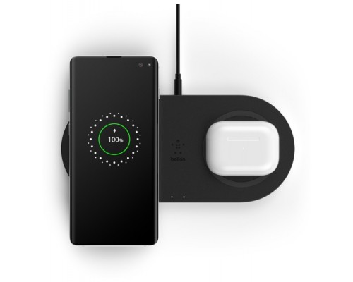 Беспроводное ЗУ Belkin Wireless charging  Dual Pad Wireless Charging Qi, 2x 10W, black