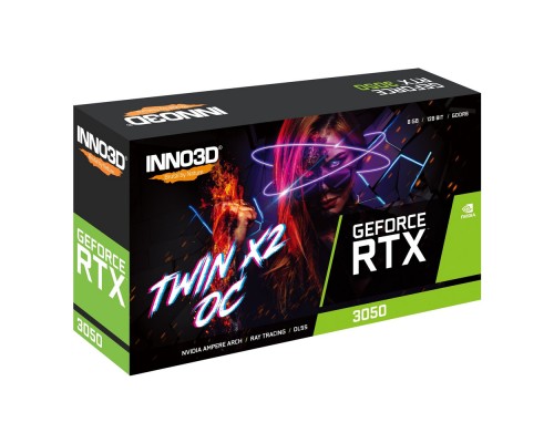 Видеокарта INNO3D GeForce RTX 3050 Twin X2