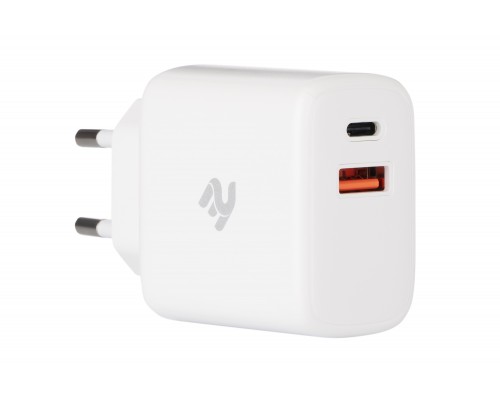 Зарядное устройство 2Е Wall Charger USB QC, PD, Max 30W, white