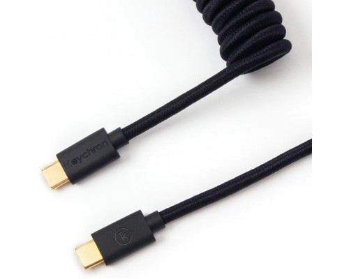 Кабель aviator Type-A/Type-C Keychron Coiled Cable Black