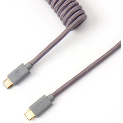 Кабель aviator Type-A/Type-C Keychron Coiled Cable Grey