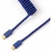 Кабель aviator Type-A/Type-C Keychron Coiled Cable Blue
