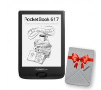 Электронная книга PocketBook 617,+ Фирменная обложка в подарок, Ink Black