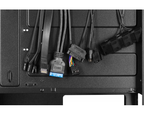 Корпус для компьютера 2E Gaming Infinity G205A, without PSU, 2xUSB 3.0, 1xUSB Type-C, 1x120mm ARGB, 2x120mm, ARGB strip, TG Side Panel, ATX, Black