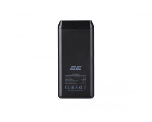 Внешний аккумулятор  2E Power Bank 20000mAh Type-C Black