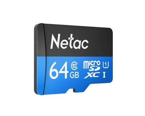 Карта памяти Netac microSD  64GB C10 UHS-I R80MB/s + SD