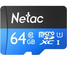 Карта памяти Netac microSD  64GB C10 UHS-I R80MB/s + SD