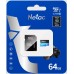 Карта памяти Netac microSD  64GB C10 UHS-I R80MB/s + SD