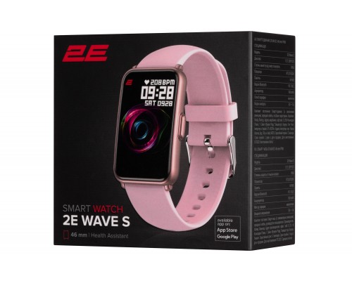Смарт-часы 2E Wave S 46 mm Pink