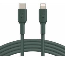 Кабель Belkin BRAIDED Cable  Lightning - USB-С, 1m, PVC, midnight green