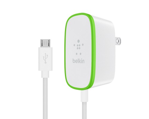 Зарядное устройство Сетевое ЗУ Belkin Home Charger (12W) USB 2.4A, MicroUSB 1.8m, white