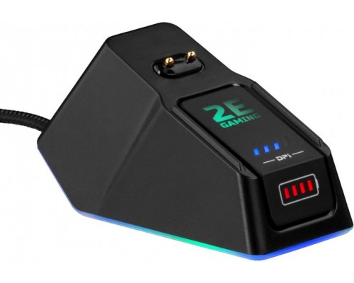 Игровая мышь 2E GAMING MG340 WL, RGB USB Black + Charging Dock