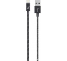Кабель Belkin Mixit Metallic Lightning на USB-A, 2.4A, 1,2m, black