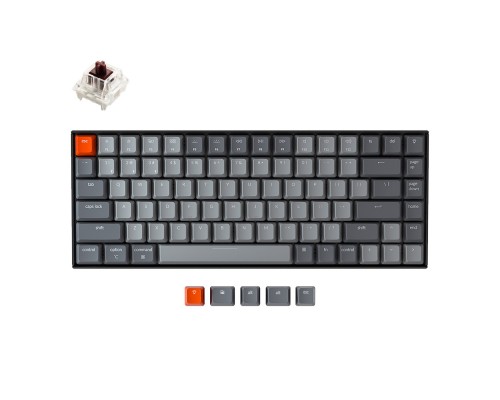 Клавиатура механическая Keychron K2 | 84 keys | White LED | Wireless | Black