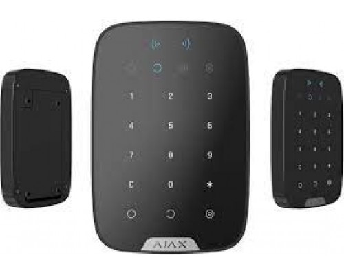 Беспроводная сенсорная клавиатура Ajax Keypad Plus (8EU) UA black со считывателем карт Pass и брелоков Tag