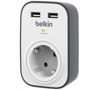 Сетевой фильтр Belkin BELKIN SURGE,1OT,306J,WM, 2 USB-2.4A SHARED