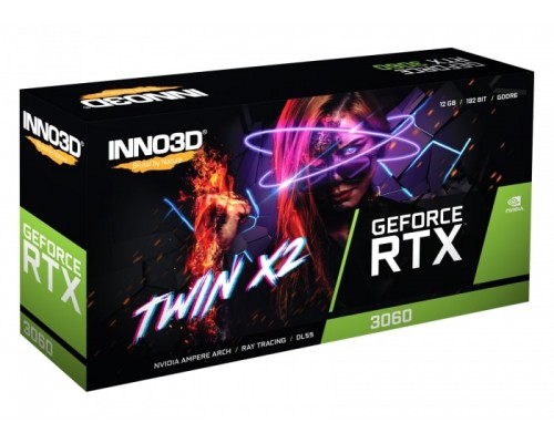 Видеокарта Inno3D RTX3060 12Gb GDDR6 Twin X2 LHR