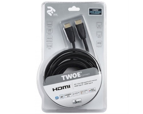 Кабель 2Е HDMI TO HDMI, (AM/AM), 5 М