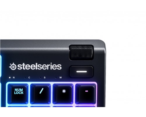 Водонепроницаемая игровая клавиатура SteelSeries Apex 3 US с переключателем Whisper-Quiet
