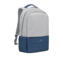 Рюкзак Rivacase 7567 grey/dark blue anti-theft Laptop backpack 17.3''