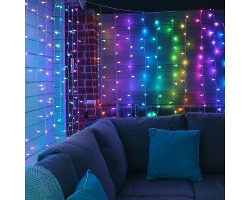 Smart LED Гирлянда Twinkly Curtain,Wall RGBW 210, BT+WiFi, Gen II, IP44