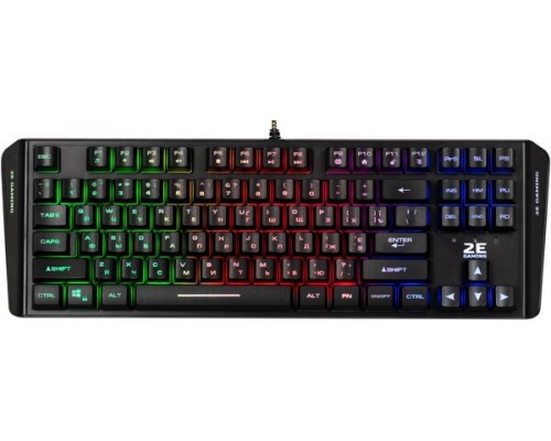 Клавиатура игровая	 2E Gaming KG355 | F-RGB | USB | Black