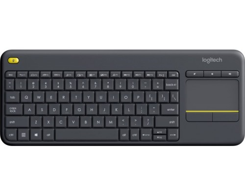 Клавиатура беспроводная сенсорная Logitech K400 Plus Black