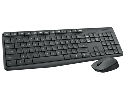 Набор беспроводной клавиатура и мышь Logitech MK235 Black