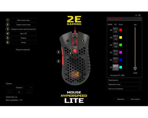 Мышь игровая беспроводная 2E Gaming Hyperspeed Lite WL | беспроводная | Black