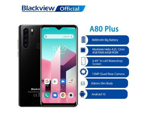 Смартфон Blackview A80 Plus 4/64Gb Black