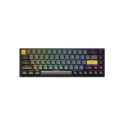 Клавиатура игровая Akko 3068B Plus Black&Gold CS Jelly Purple RGB