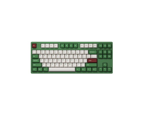 Игровая клавиатура Akko 3087V2 Matcha Red Bean, V2 Orange, проводная, USB-C, зеленая