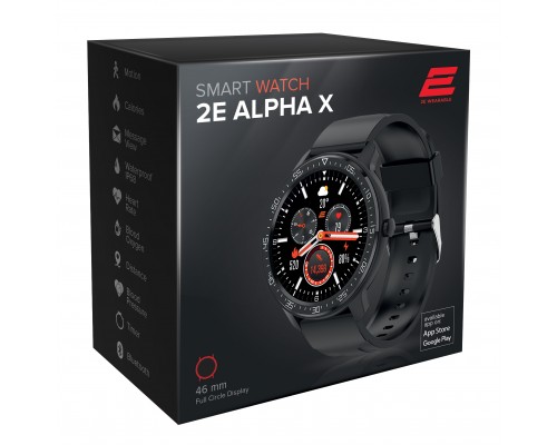 Смарт-часы 2E Alpha X 46 mm Silver