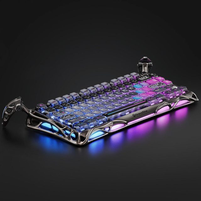 Mexanik klaviatura GravaStar Mercury K1 Pro Cyberpunk Edition — Surat 5