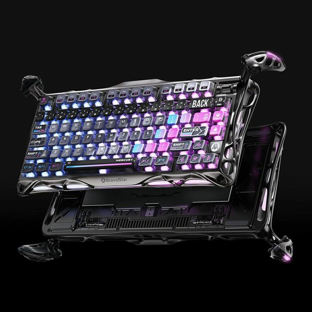 Mexanik klaviatura GravaStar Mercury K1 Pro Cyberpunk Edition — Surat 6
