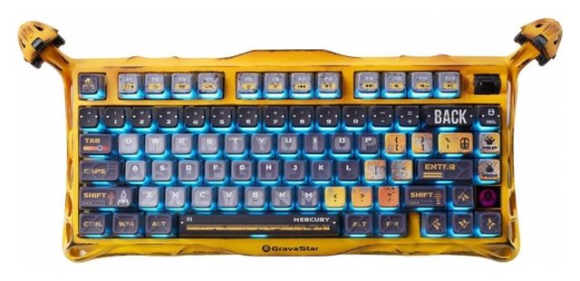 Механическая клавиатура GravaStar Mercury K1 Pro, жёлтый
