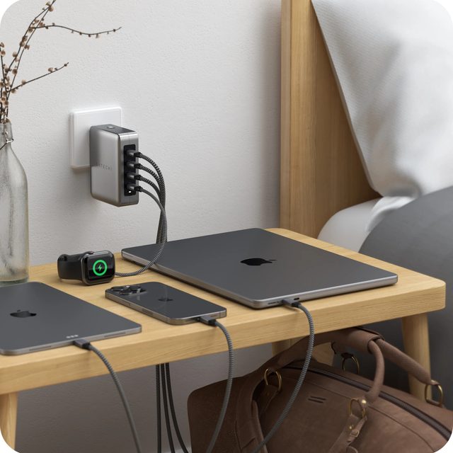 Сетевое зарядное устройство Satechi 145W USB-C 4-Port GaN — Фото 5