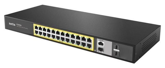 Коммутатор Netis P124GH 24xFE PoE+, 2xGE Uplink, 2xGE SFP, неуправляемый — Фото 3