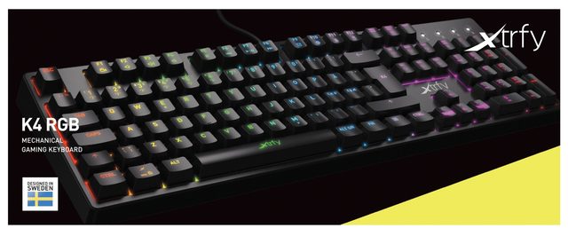 Oʻyin klaviaturasi Xtrfy K4 RGB Kailh Red — Surat 8